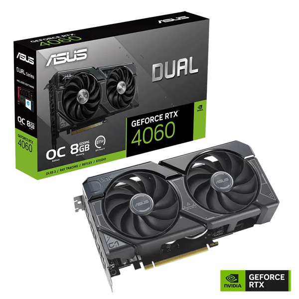 ASUS DUAL GEFORCE RTX 4060 8GB GDDR6 GRAPHIC CARD