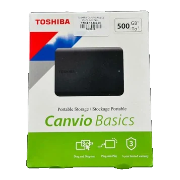TOSHIBA CANVIO BASICS 500GB PORTABLE HDD