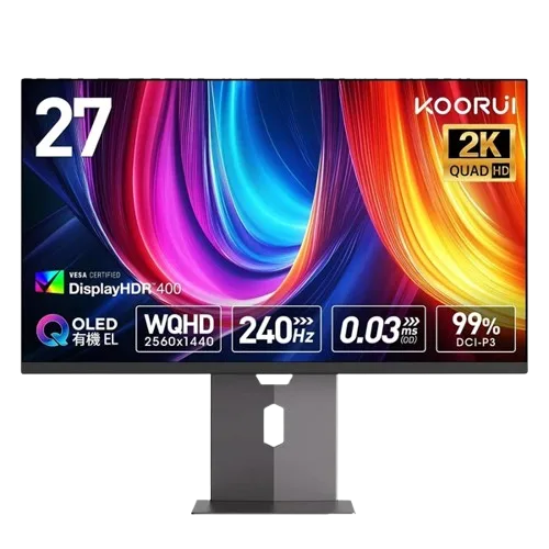 KOORUI S2721XO 27INCH 2K OLED TRUE BLACK 400 DCI-P3 240HZ MONITOR
