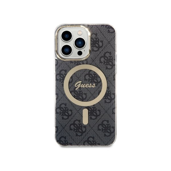 Guess IML 4G MagSafe Cover iPhone 15 Pro/15 Pro Max – Black