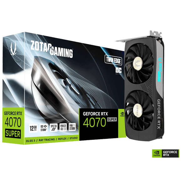 ZOTAC GAMING GEFORCE RTX 4070 SUPER TWIN EDGE OC 12GB GDDR6X
